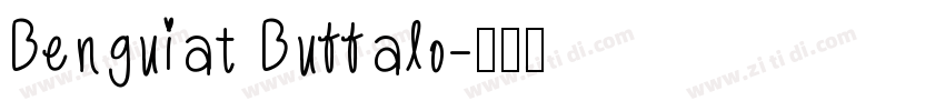 Benguiat Buffalo字体转换